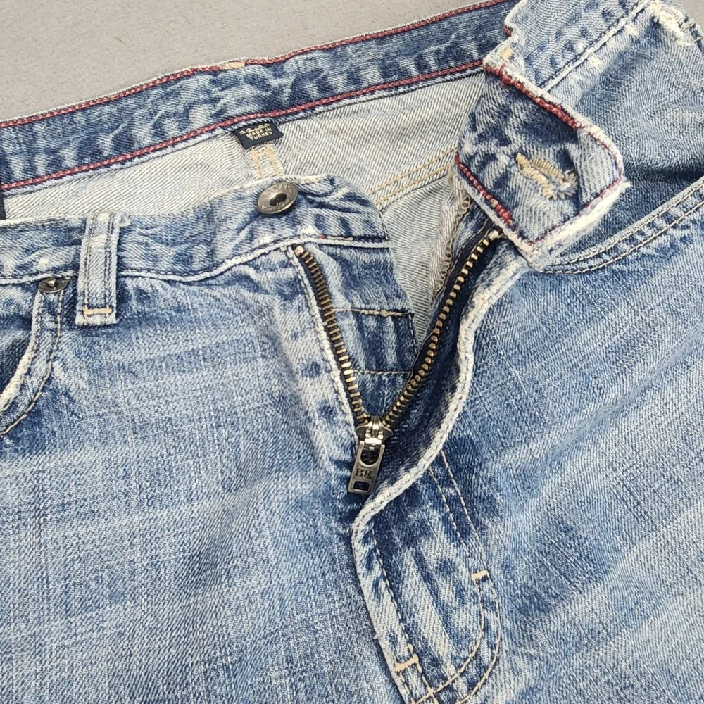 Banana Republic Relaxed Fit Jeans Light Wash Distressed Men 32x30